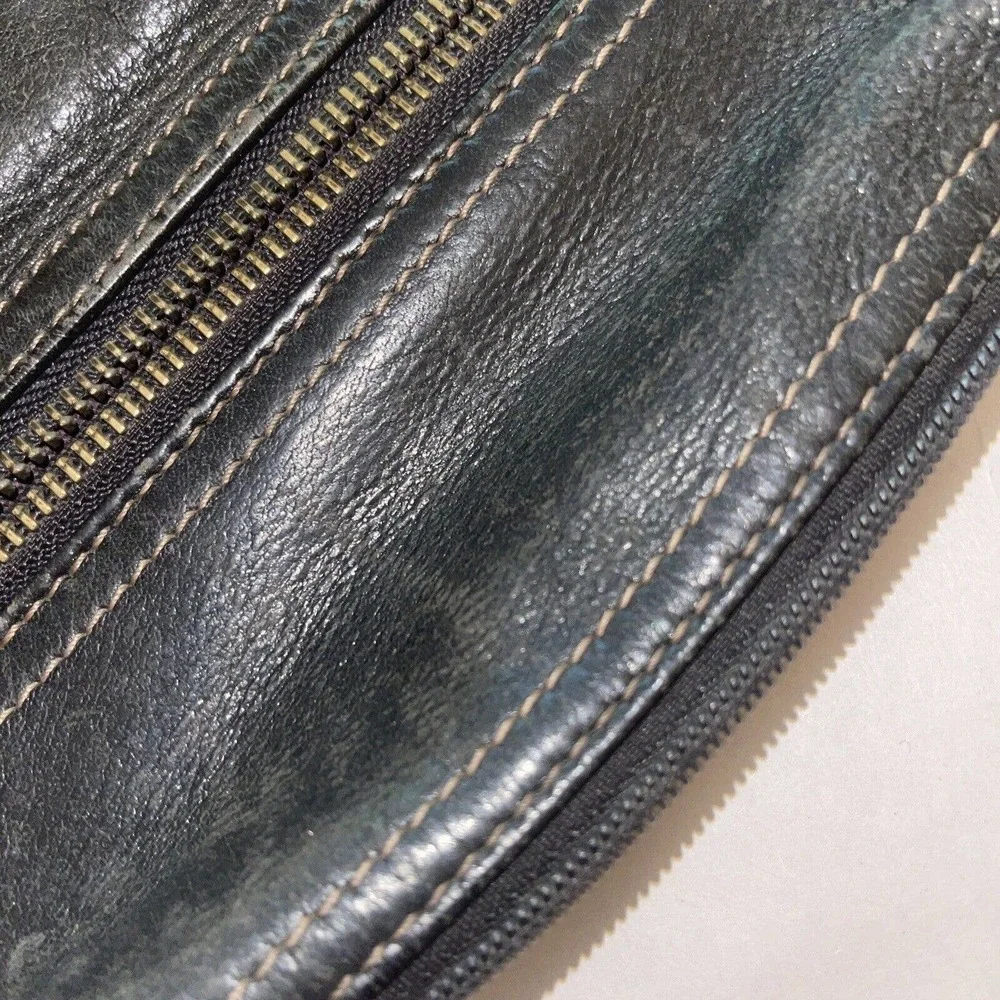 Fossil Brown Leather Small Adjustable Buckle‎ Strap Purse Shoulder Bag ID Holder
